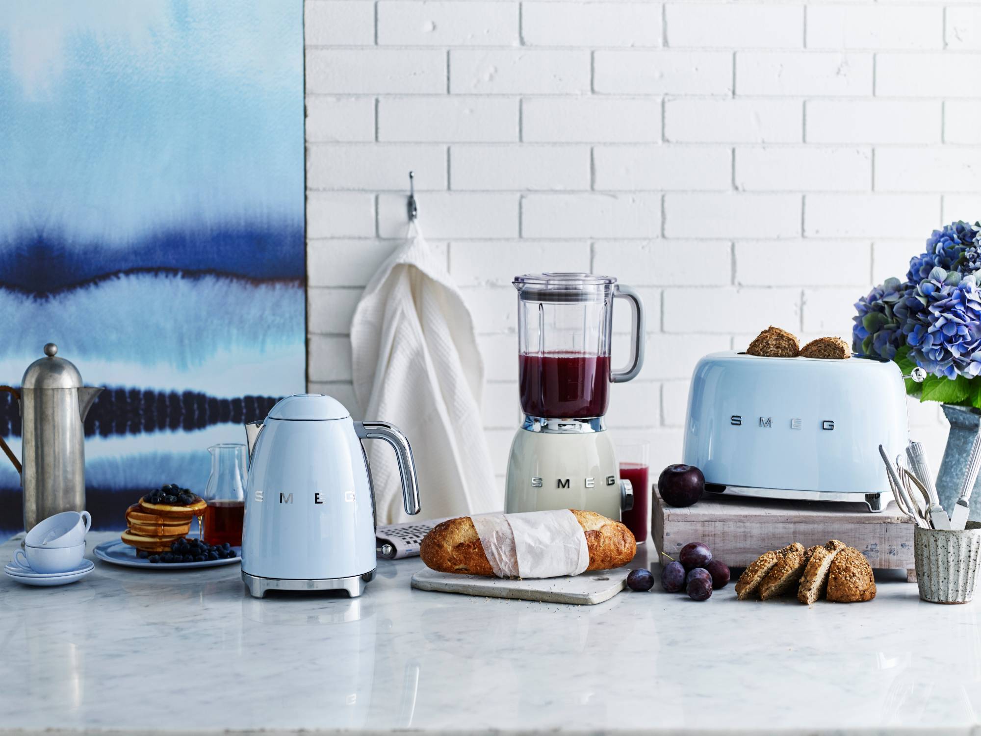 Smeg - New colour in the house for the 50's Retro Style Kettles and  Toasters. White is perfect for the minimalist who keeps the kitchen spick  and span. Take advantage of our