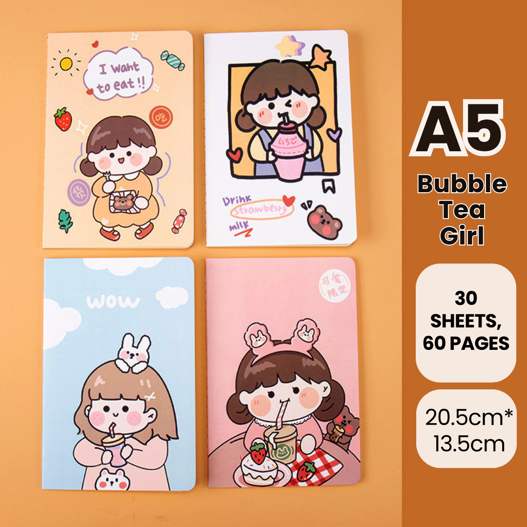 mixshop A5 Cartoon Notebook, Student Cut Notebook, Office Stationary ...
