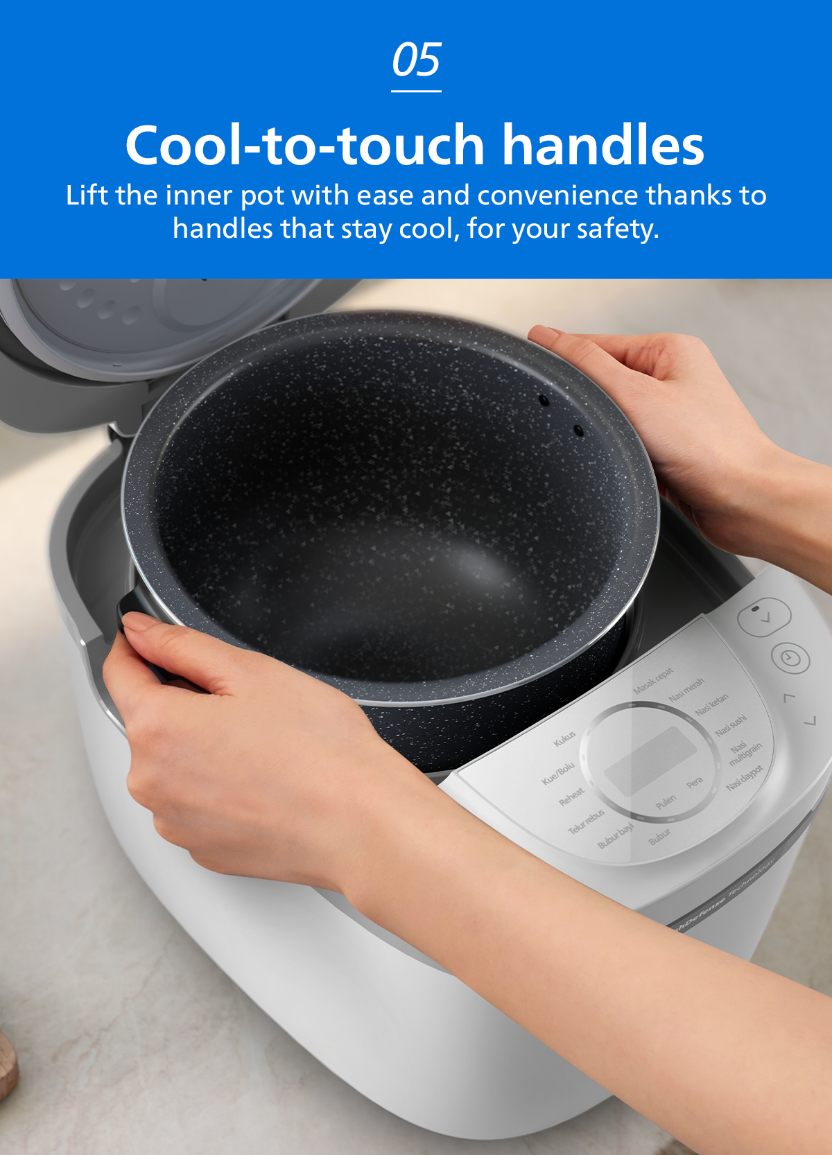 Philips HD4717/30 | Spherical Pot Digital Rice Cooker | 1.8L ...