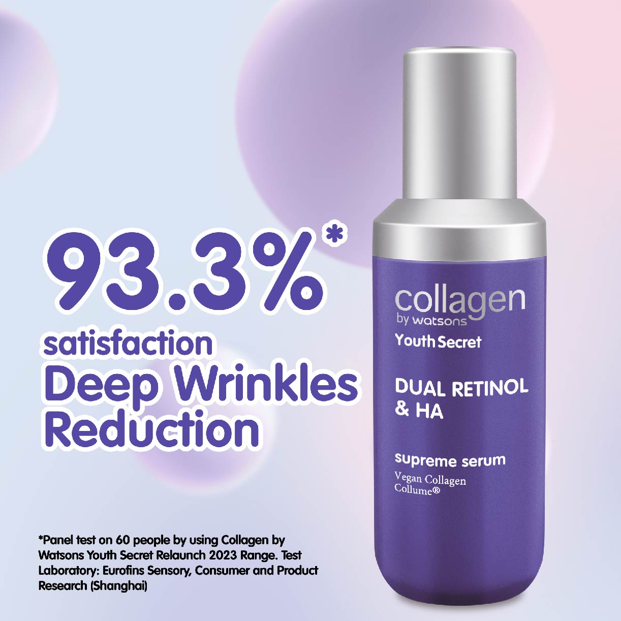 COLLAGEN BY WATSONS Dual Retinol & Ha Supreme Serum (Vegan Collagen ...