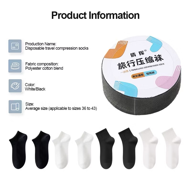 [SG Sotre] Disposable Socks for Travel Compressed Low Ankle High Ankle ...