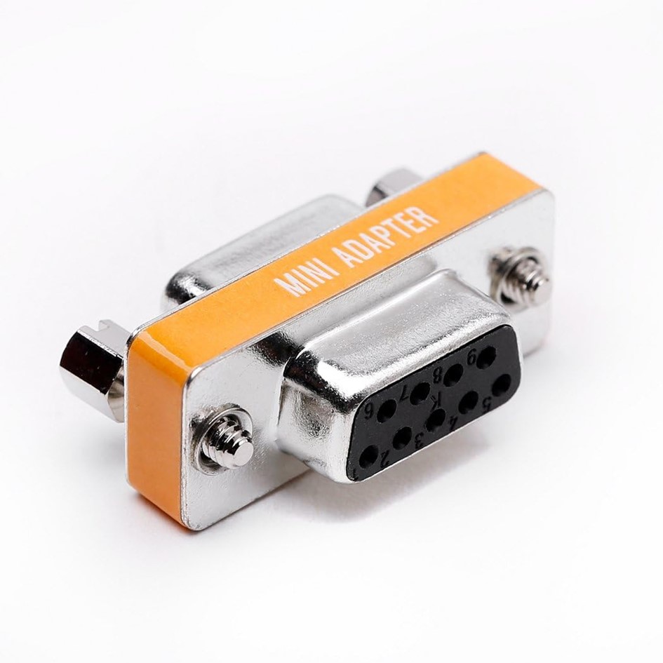 2PCS DB9 Null Modem Adapter Male Female / RS232 Null M/F / Serial Port ...