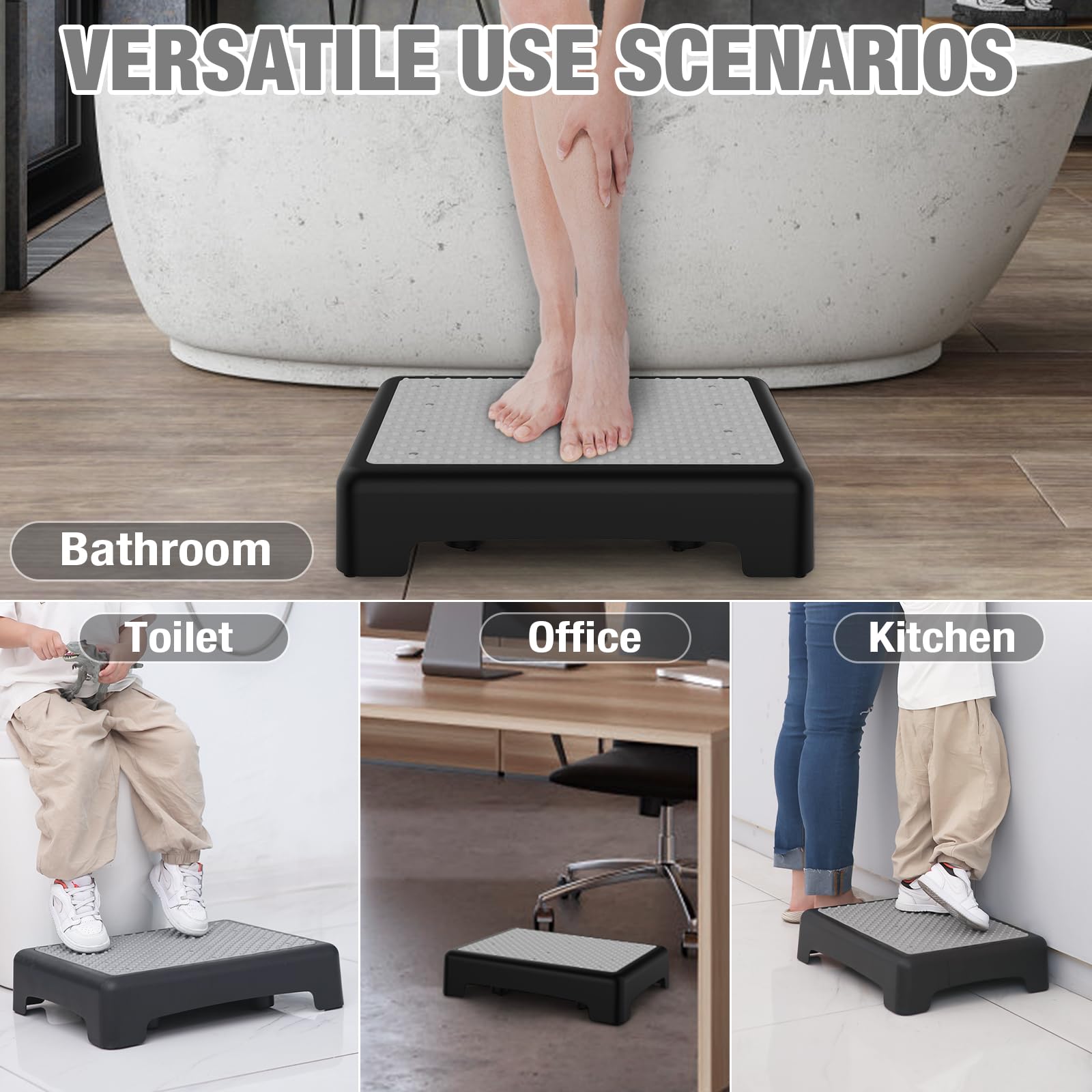 ArtLiving SG Stock Mobility One Step Stool, Non-Slip Step Platform ...
