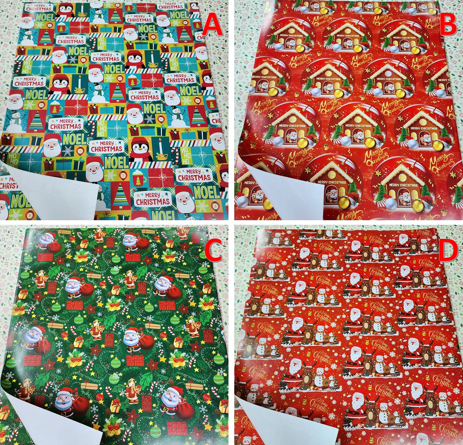 [5 Sheets Bundle] [WRP 20] Wrapping Paper | Gift Wrapper | Christmas ...