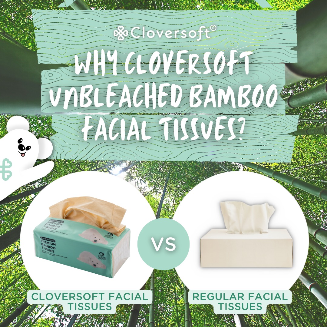 White Magic x Cloversoft Plant-Based Unbleached Bamboo Facial Tissues 3 ...