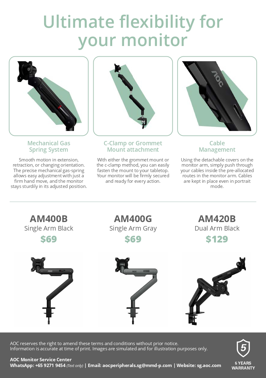 AM420B  AOC Accessories