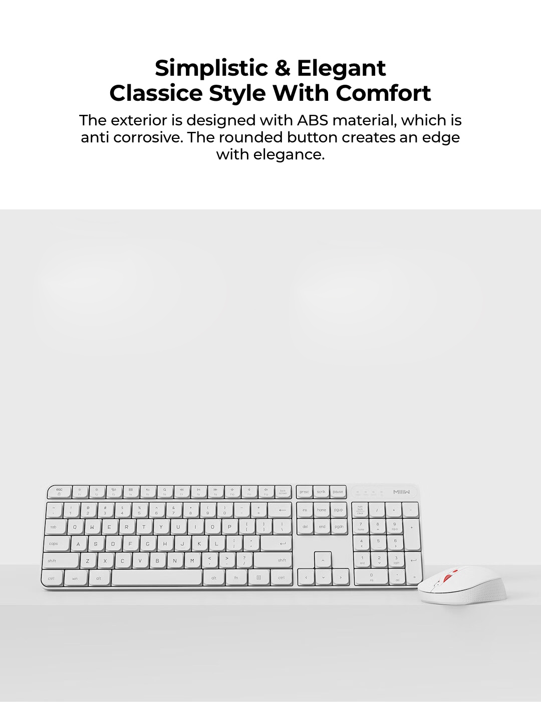 MIIIW Wireless Keyboard And Mouse Combo [ Windows MAC Compatible, 2 ...