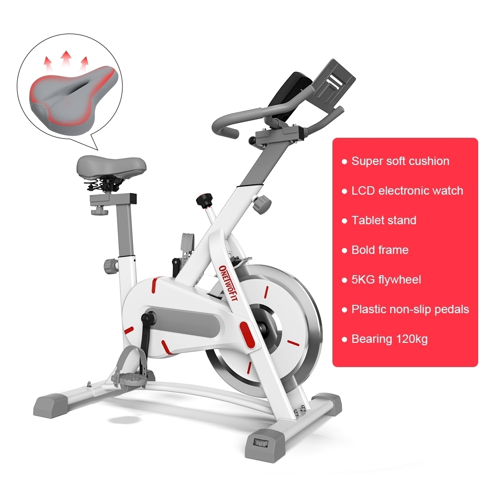 OneTwoFit Upgraded 5KG FlyWheel Spin Bike Home Gym Adults Exercise OT049002 Shopee Singapore