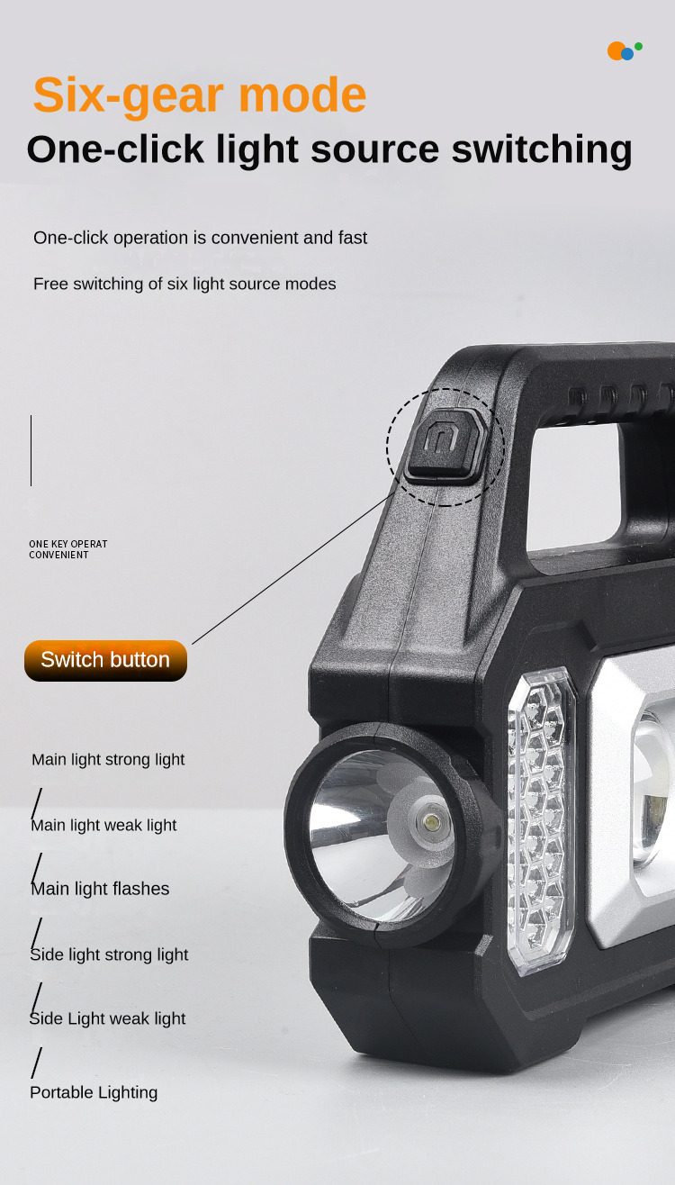 🇸🇬【SG stock 】Solar Work Light Portable Camping Light Handheld Emergency ...