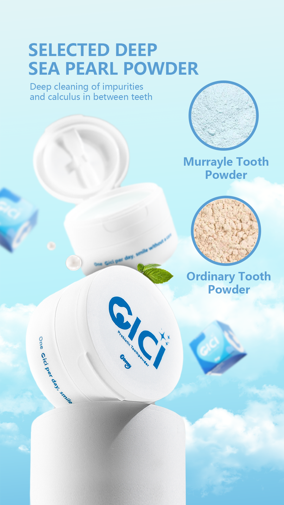 CICI Probiotic Whitening Tooth Powder (OSMY BY SOM1) - Whiten Teeth ...