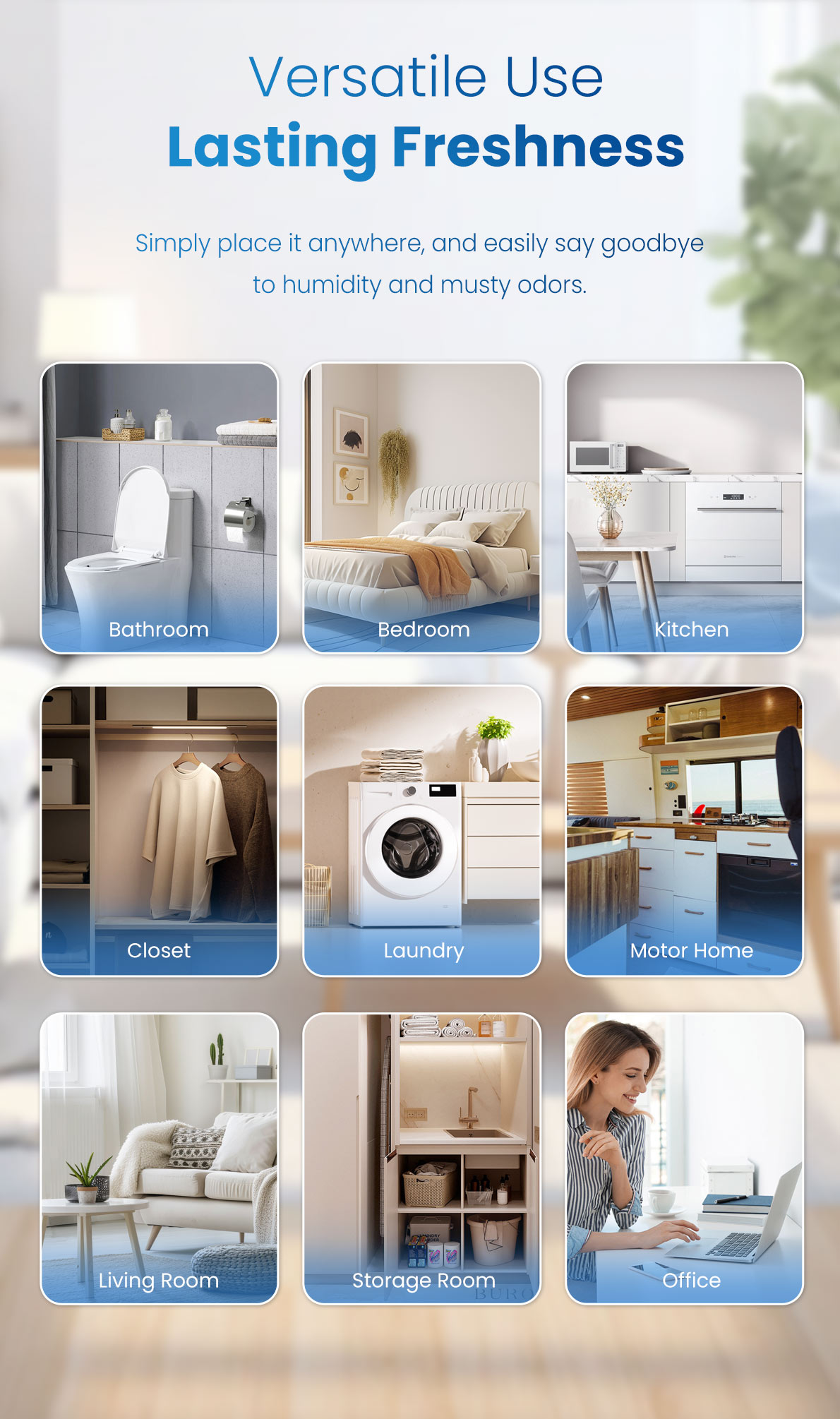 [Mix& Match] Purfresh 600ml Large Dehumidifier Box Moisture Absorber ...