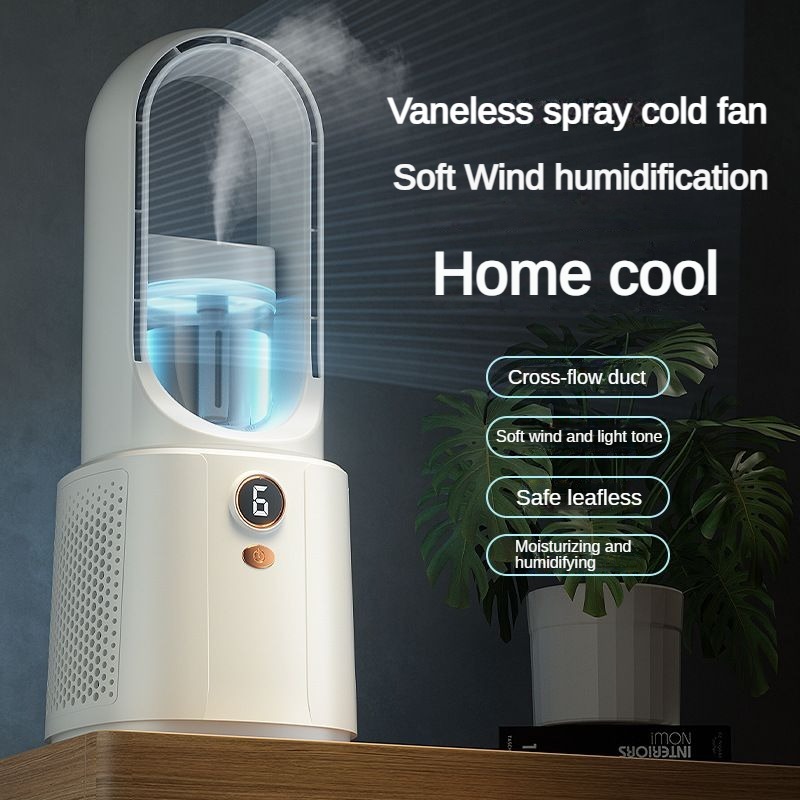 【SG Local】Portable Fan Standing Bladeless Table Desk Fan USB ...