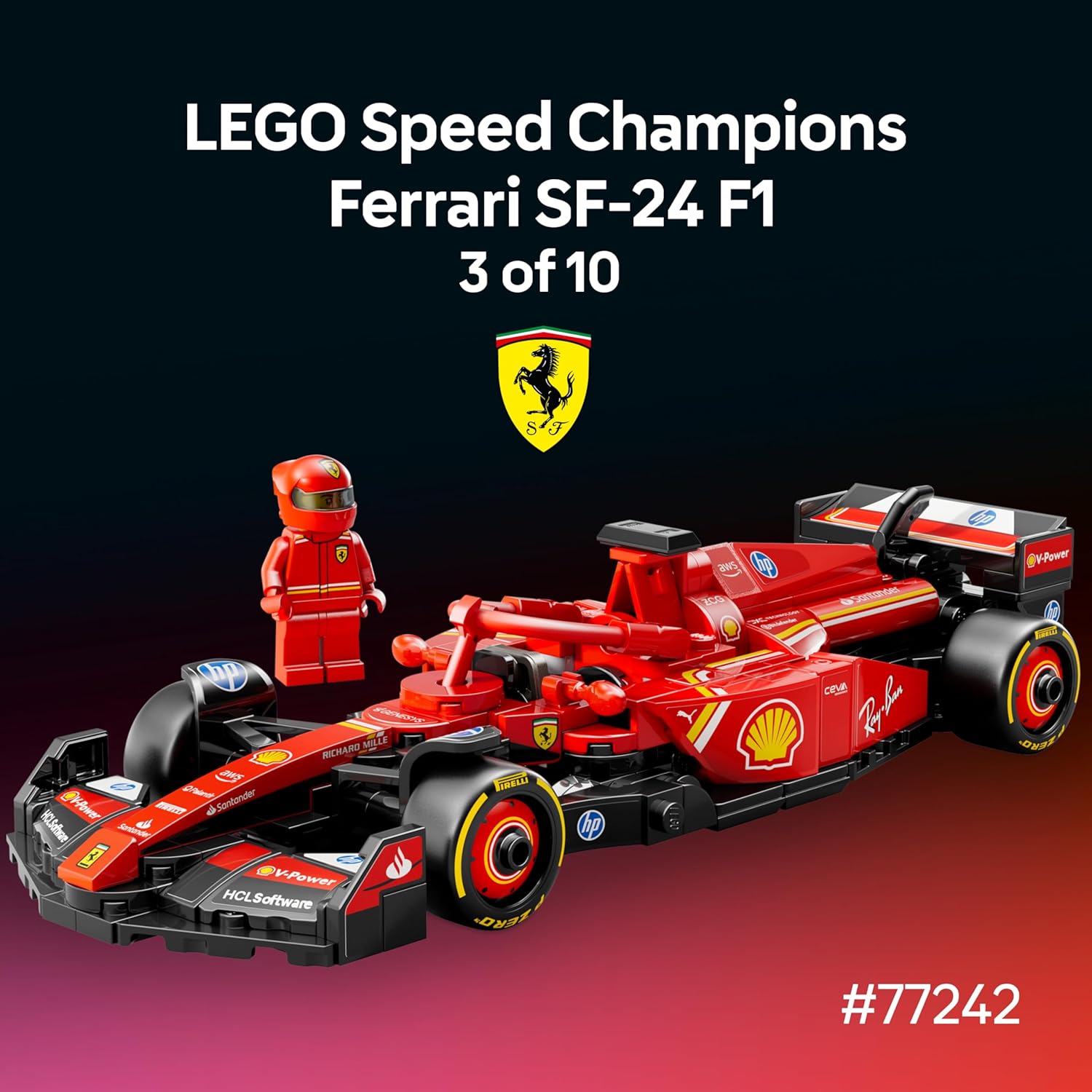 LEGO Speed Champions 77242 Ferrari SF-24 F1 Race Car | Shopee Singapore