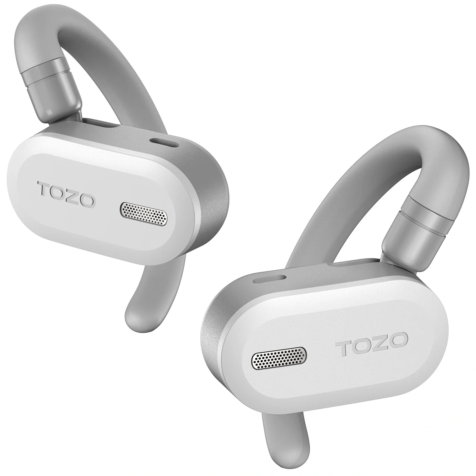 TOZO Open Ear Clip Earbuds, Bluetooth Wireless Ear Buds, 24H Play Waterproof Open Ear Headphones, Immersive Sound, ANC ENC 2 Mics, Lightweight Comfort Fit for Sports Running Travel, Purple