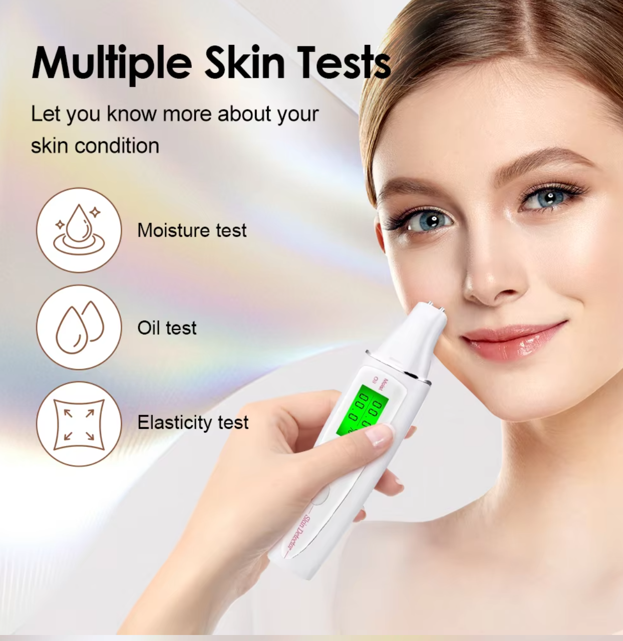 Skin Water Cheek Elastic Skin Age Test Meter Face Skin Moisture & Oil ...