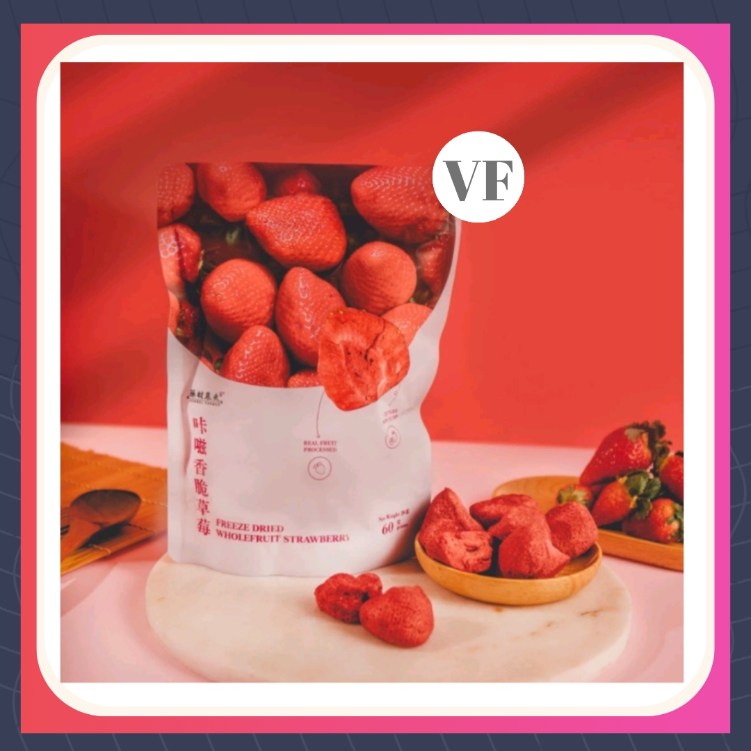 Herbal Farmer Freeze Dried Strawberry Wholefruit 60g & Strawberry ...