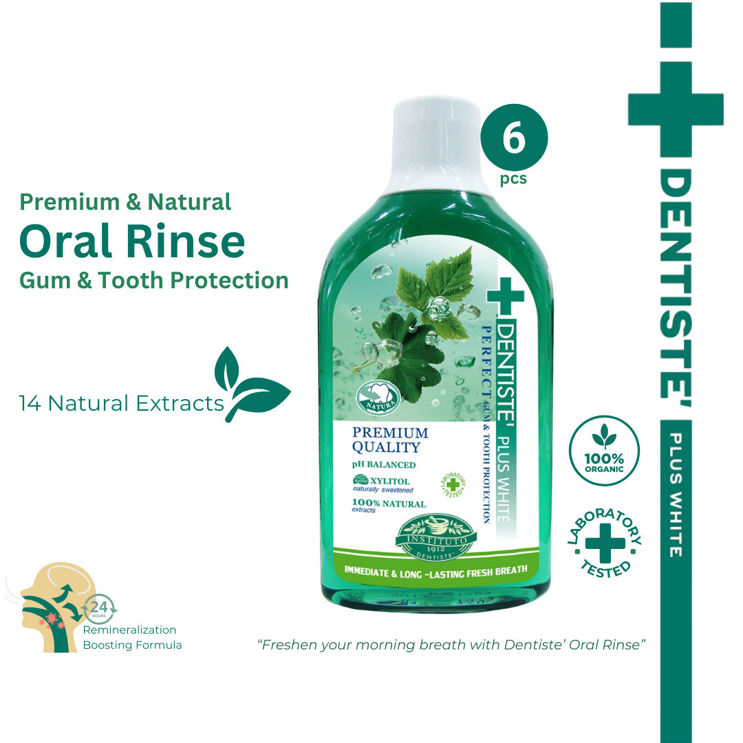 Dentiste Bundle of 6 Premium & Natural Oral Rinse 700ml | Shopee Singapore