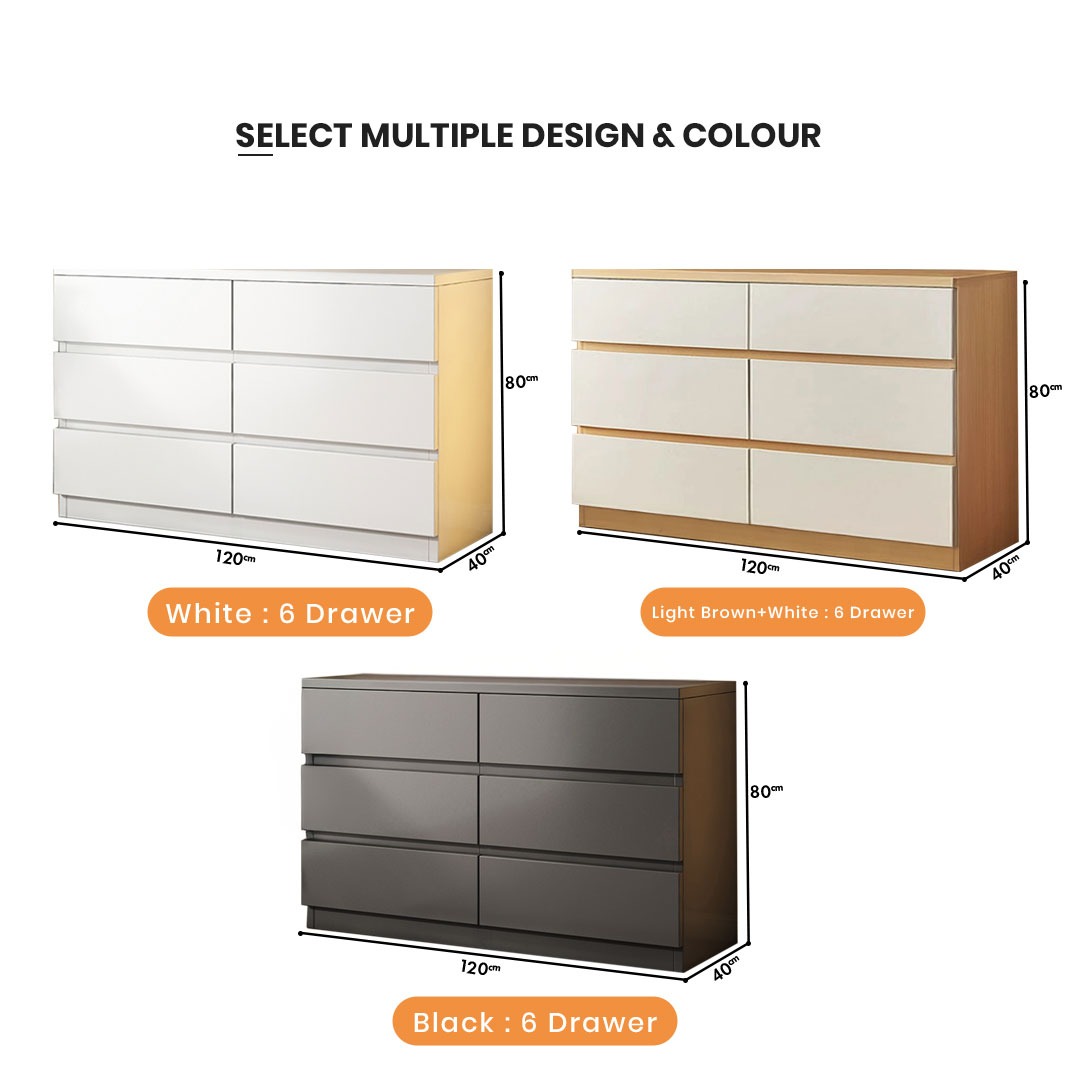 [FREE INSTALLATION] KENZZO : Kardin E1 GRADE chest of drawers /cabinet ...