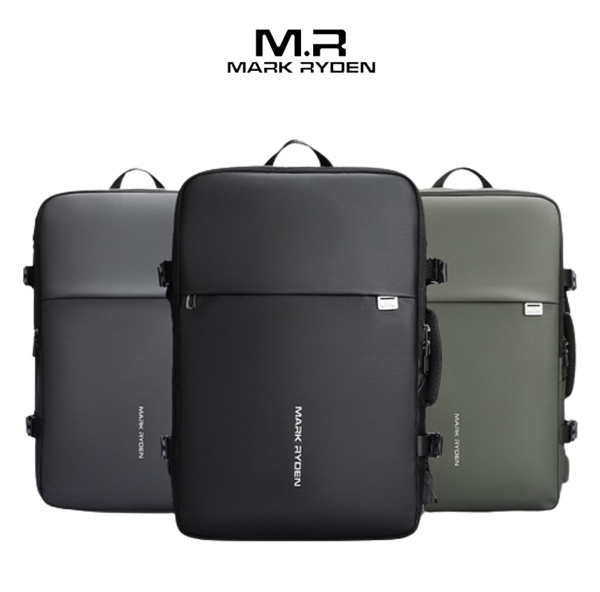 MARK RYDEN Expandable Travel Men Backpack with USB port Bag Fits 17 ...