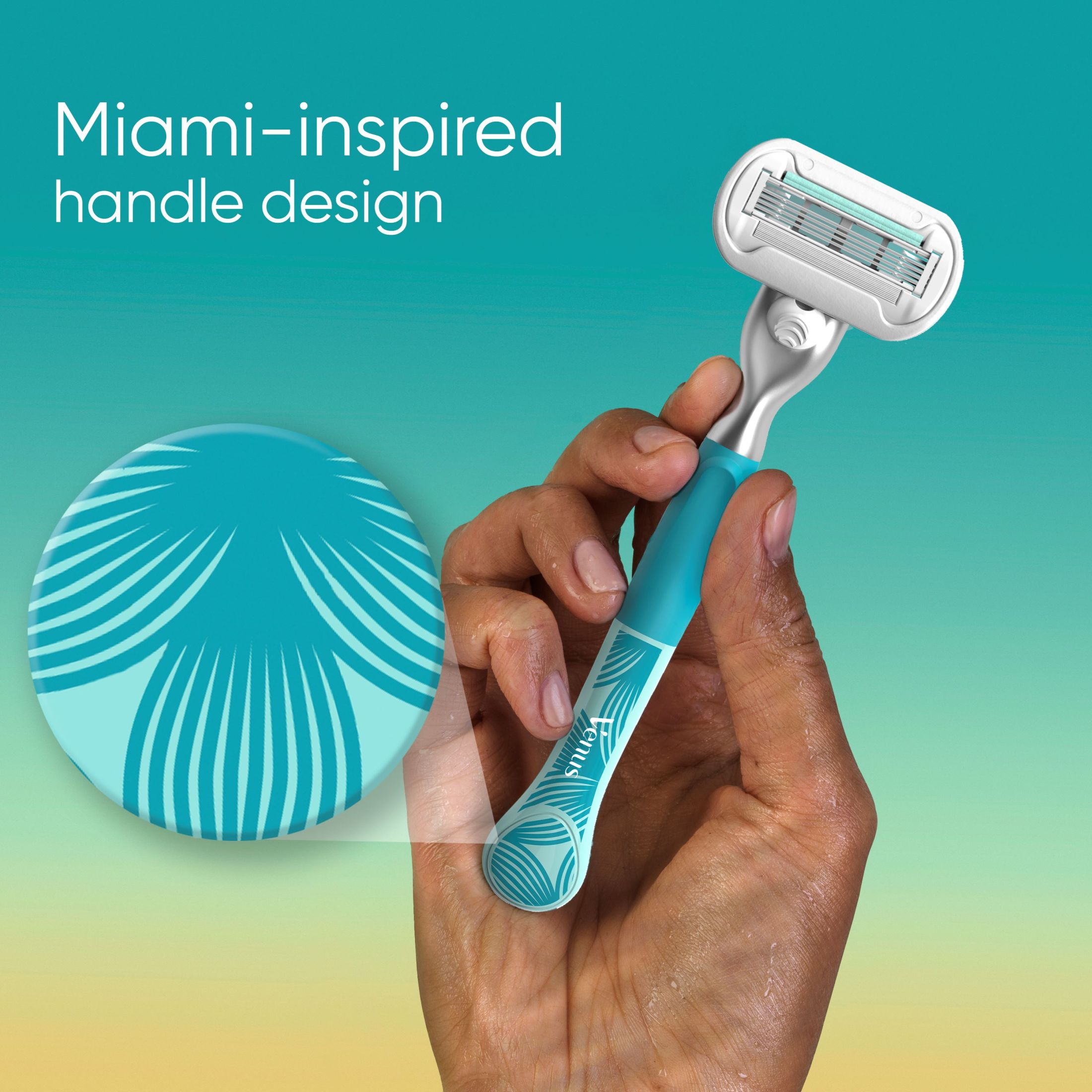 Gillette Venus Miami Sunrise Deluxe Smooth Sensitive, 1 Premium razor ...