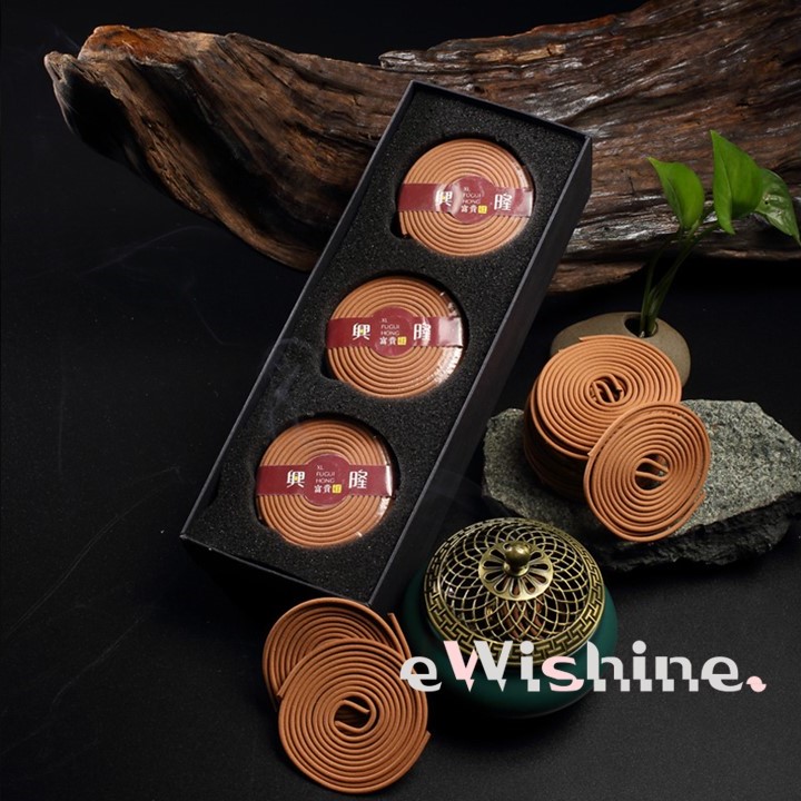 1 box of 120 pcs of either 7 types of Incense Coils about 3 hours long ...