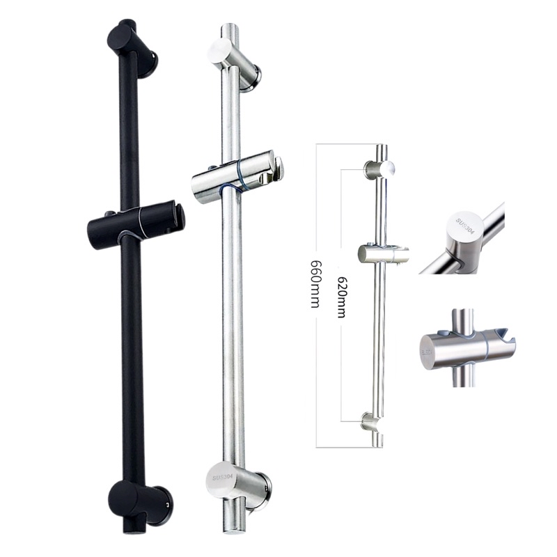 (FOREVER PREMIUM) 304 Stainless Steel Sliding Bar Shower head Holder ...