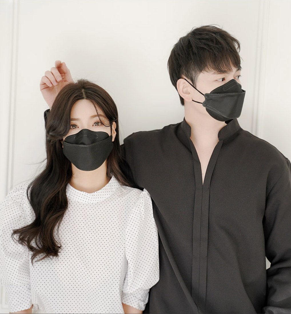 2-Pack Hot Summer Ultra Thin Breathable Face Mask – Reusable, Washable, Black, Made In Korea, Adult Unisex