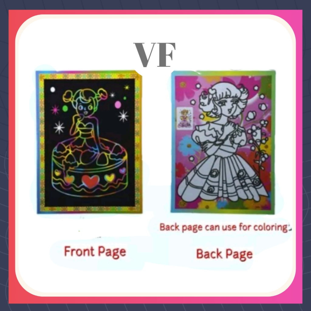 Magic Color Rainbow Scratch Art Paper Card Colorful scratch Art [Random ...