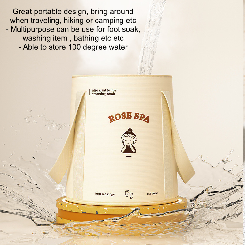 Easyhome.sg Foldable Foot Bucket Portable Basin Foot Bath Pail ...