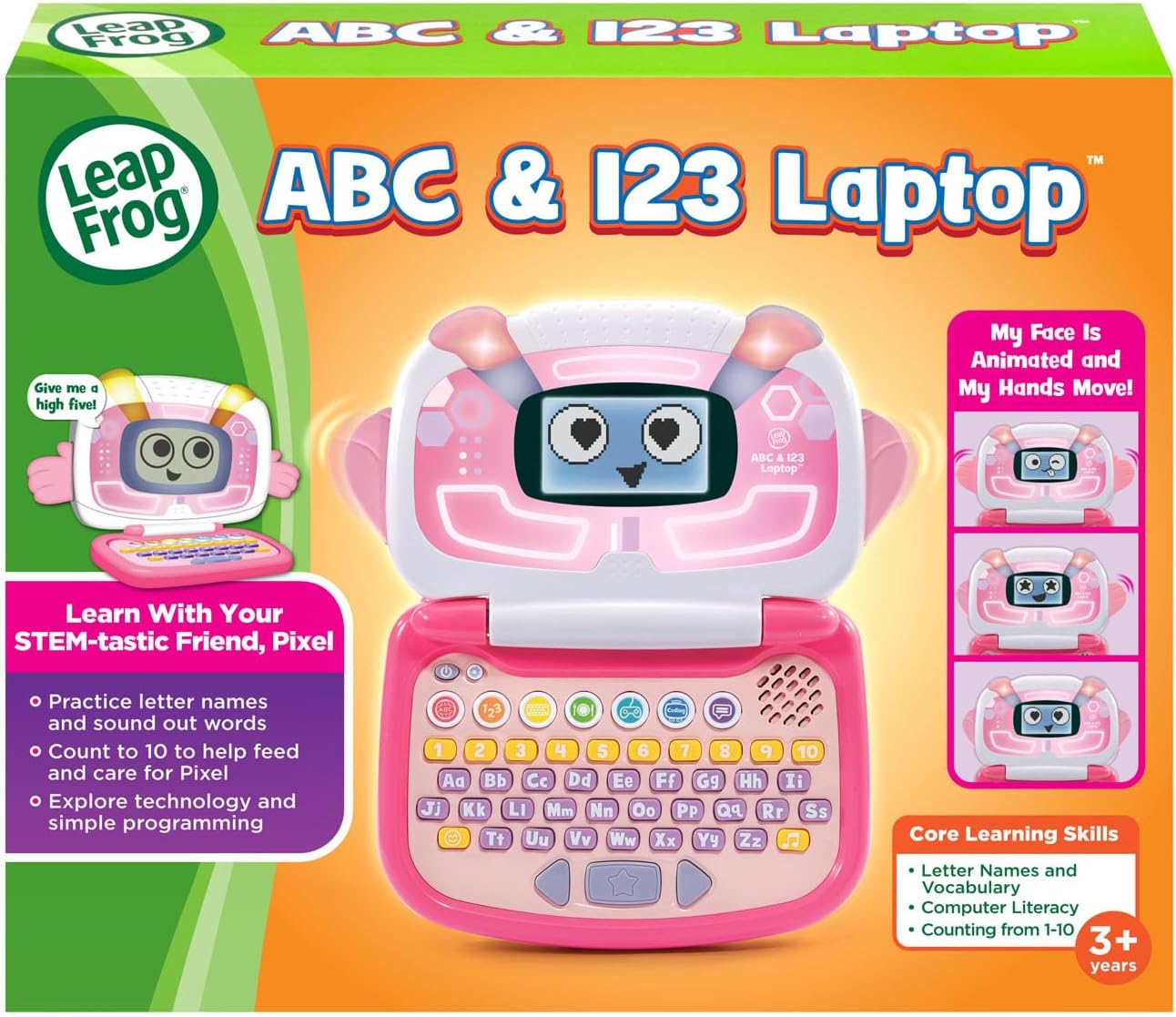 LeapFrog ABC and 123 Laptop Clic the ABC 123 Character Robot Laptop ...