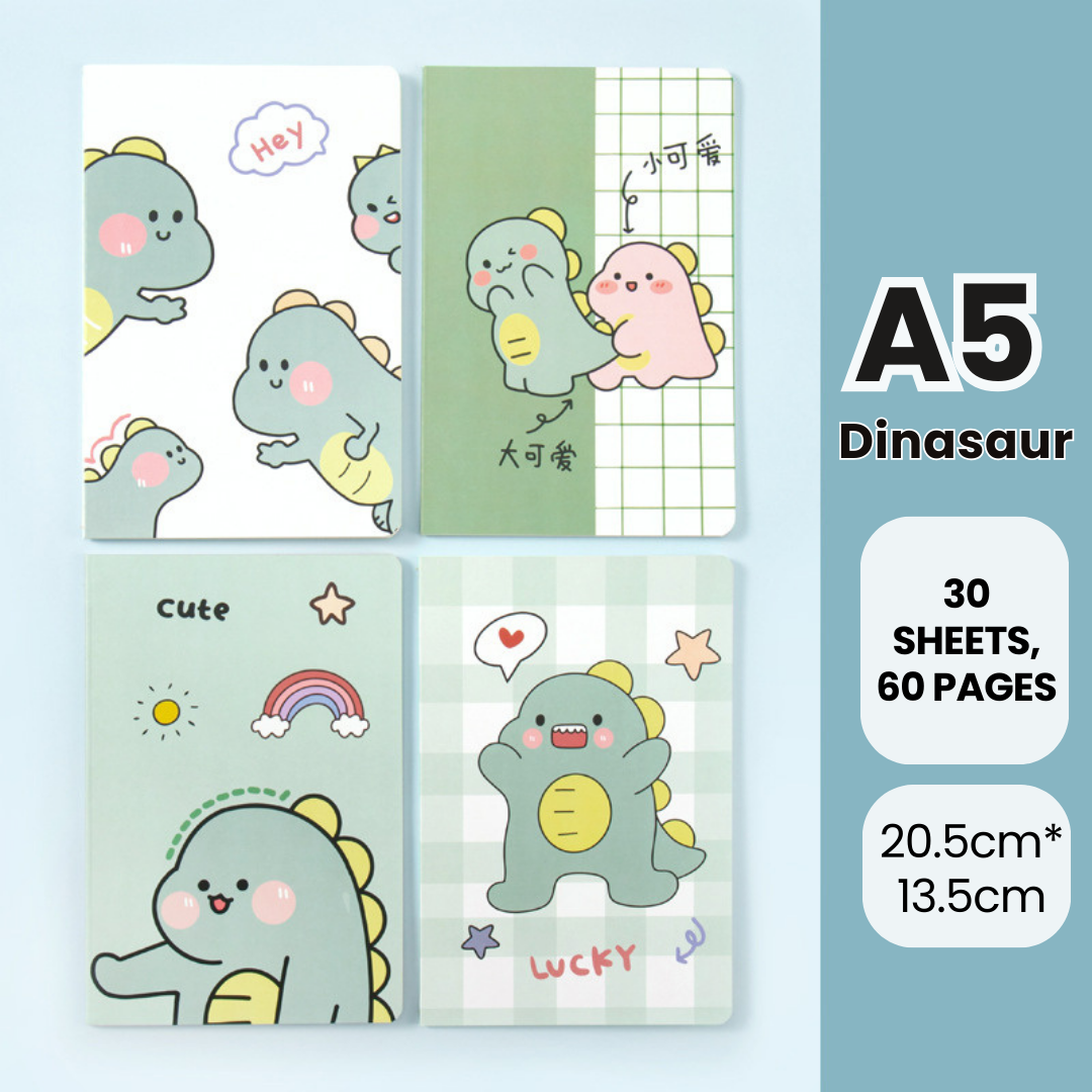 mixshop A5 Cartoon Notebook, Student Cut Notebook, Office Stationary ...