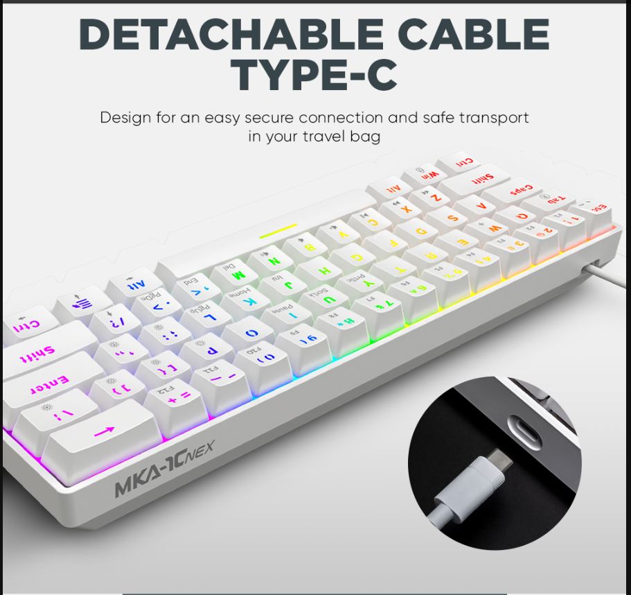 Armaggeddon MKA-1C NEX Gaming Keyboards (Black /White )(2 YEARS ...