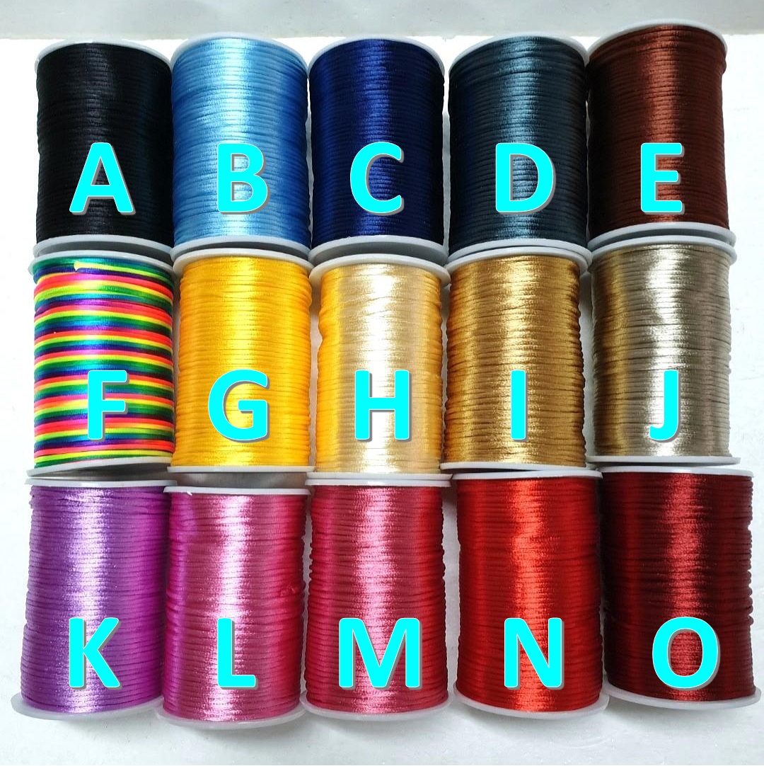[10 meters] [RBN 12] Satin Cord | Satin String | Rattail Cord | 15 ...