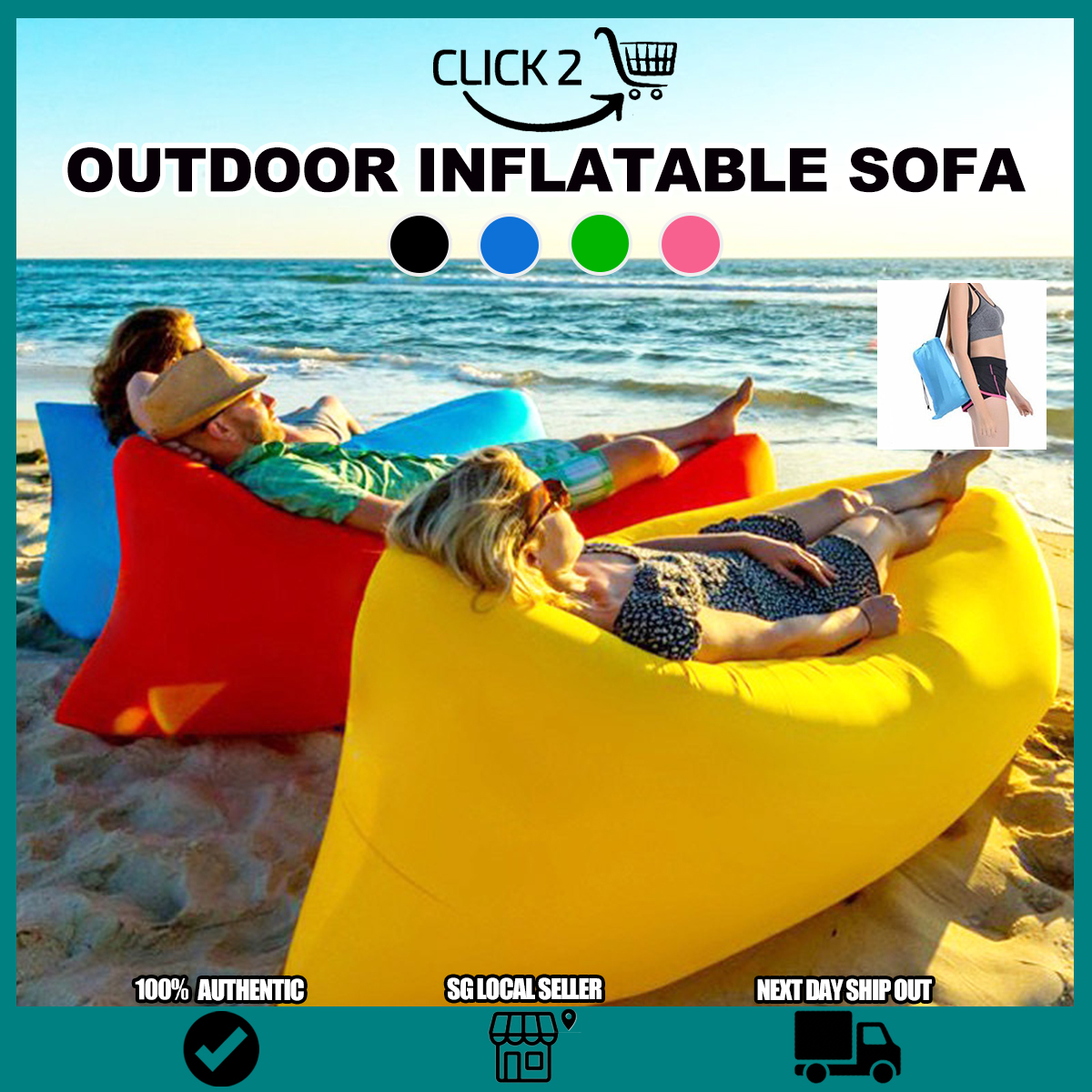 🔥SG🔥Outdoor Inflatable Sofa/ Inflatable Air Sofa/ Inflatable Bed ...