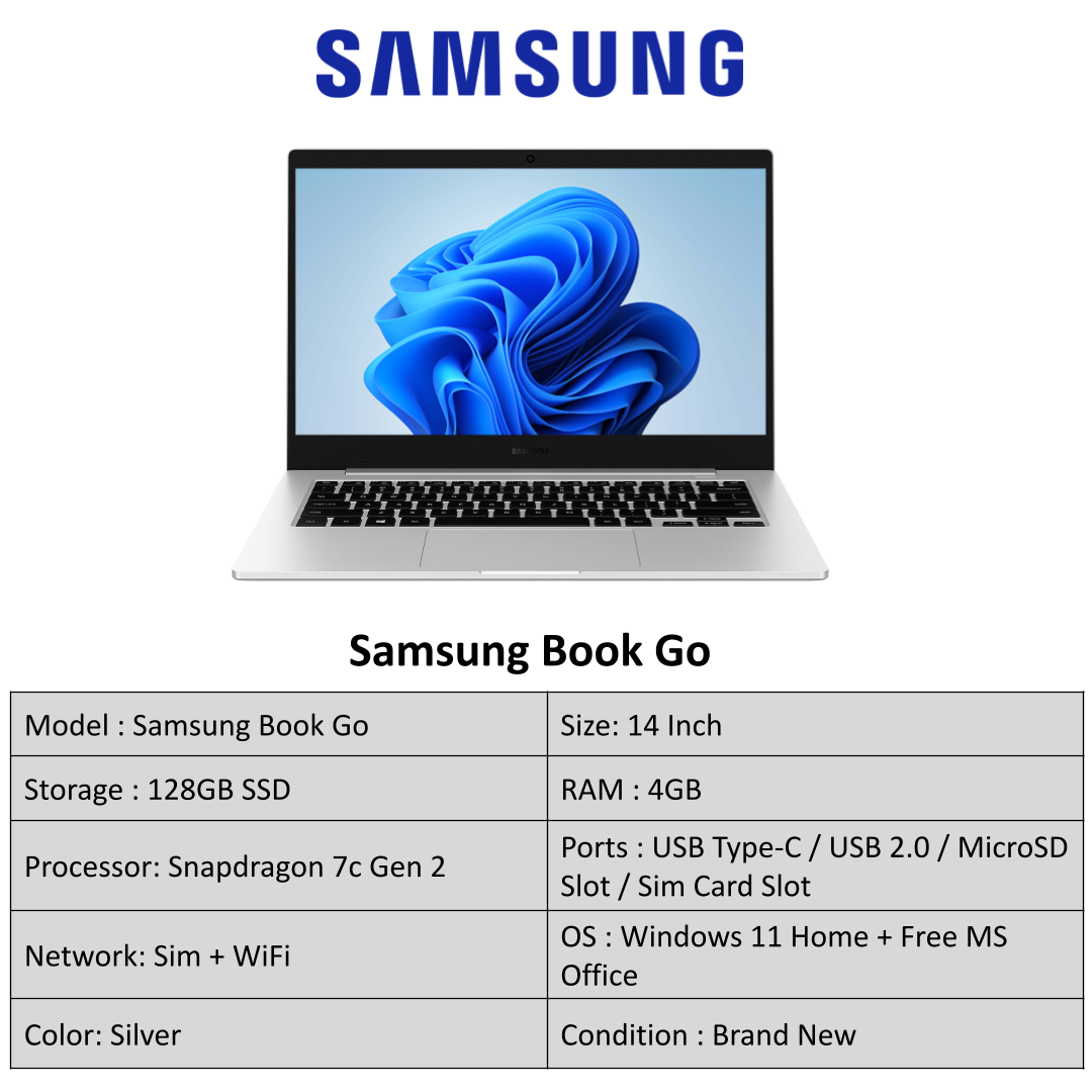 Brand New Samsung SSD Laptop / LTE / Sim + Wifi / 128GB SSD + 4GB RAM ...