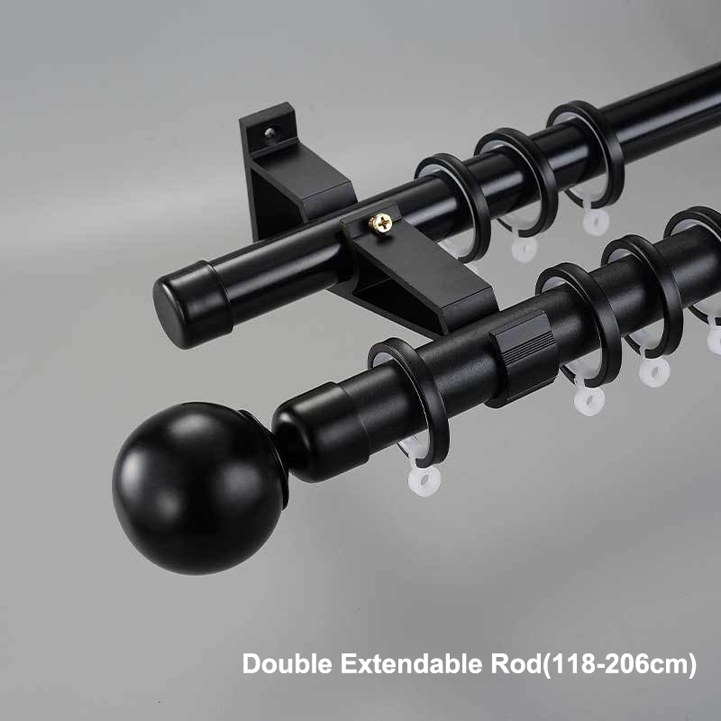 ArtLiving SG Stock Stainless Steel Curtain Rod,Extendable Curtain Rod ...