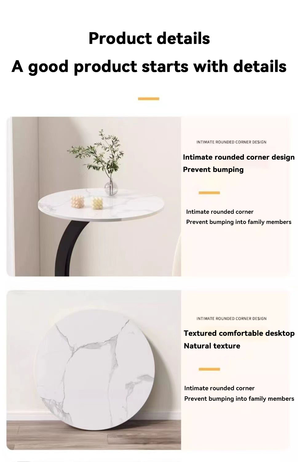 Nordic Sofa Side Table Wooden Coffee Table Living Room Household Small ...