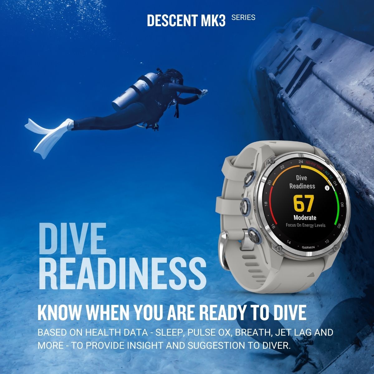 Garmin Descent Mk3i (51mm) The Advanced Dive Computer & Smartwatch ...