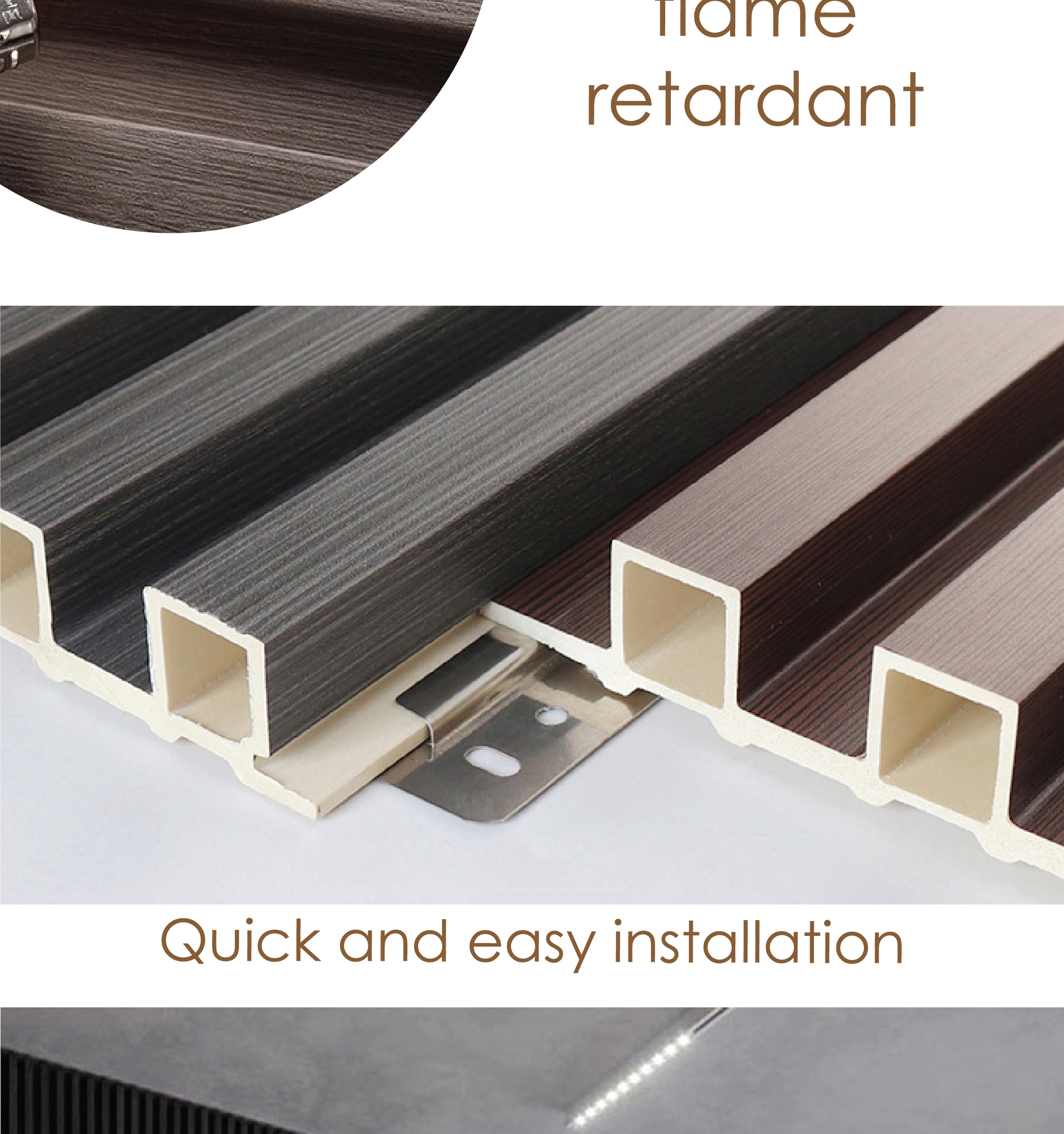 [SG SELLER] Partition panel pvc panel home decor wall partition fluted ...
