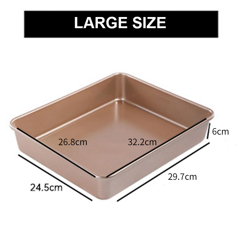 【SG READY STOCK】Non-Stick Rectangle Cake Baking Plate (Baking / Cake ...