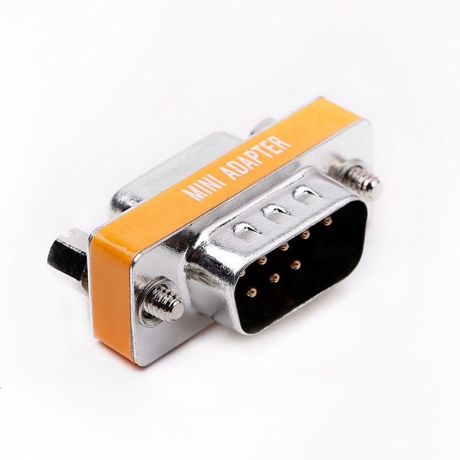 2PCS DB9 Null Modem Adapter Male Female / RS232 Null M/F / Serial Port ...