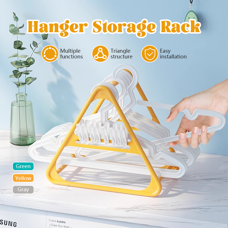 Practical Creative Plastic Clothes Hanger Storage/Hanger Clothes Clip ...
