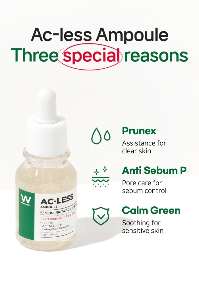 Wonjin effect Ac-less set(Cream + Ampoule) | Shopee Singapore