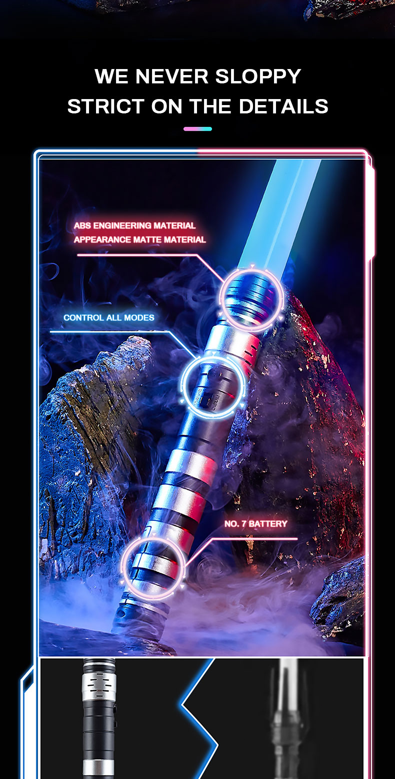 🇸🇬 [READY STOCK]7Color Switchover Retractable Induction Lightsaber Toys ...