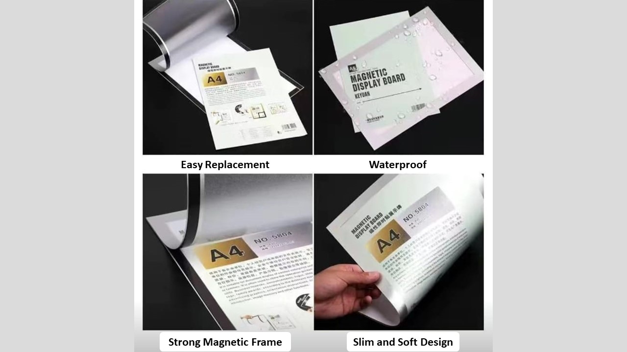 PVC Magnetic Photo Frame A3 | A4 | Magnetic Frame for Certificates ...