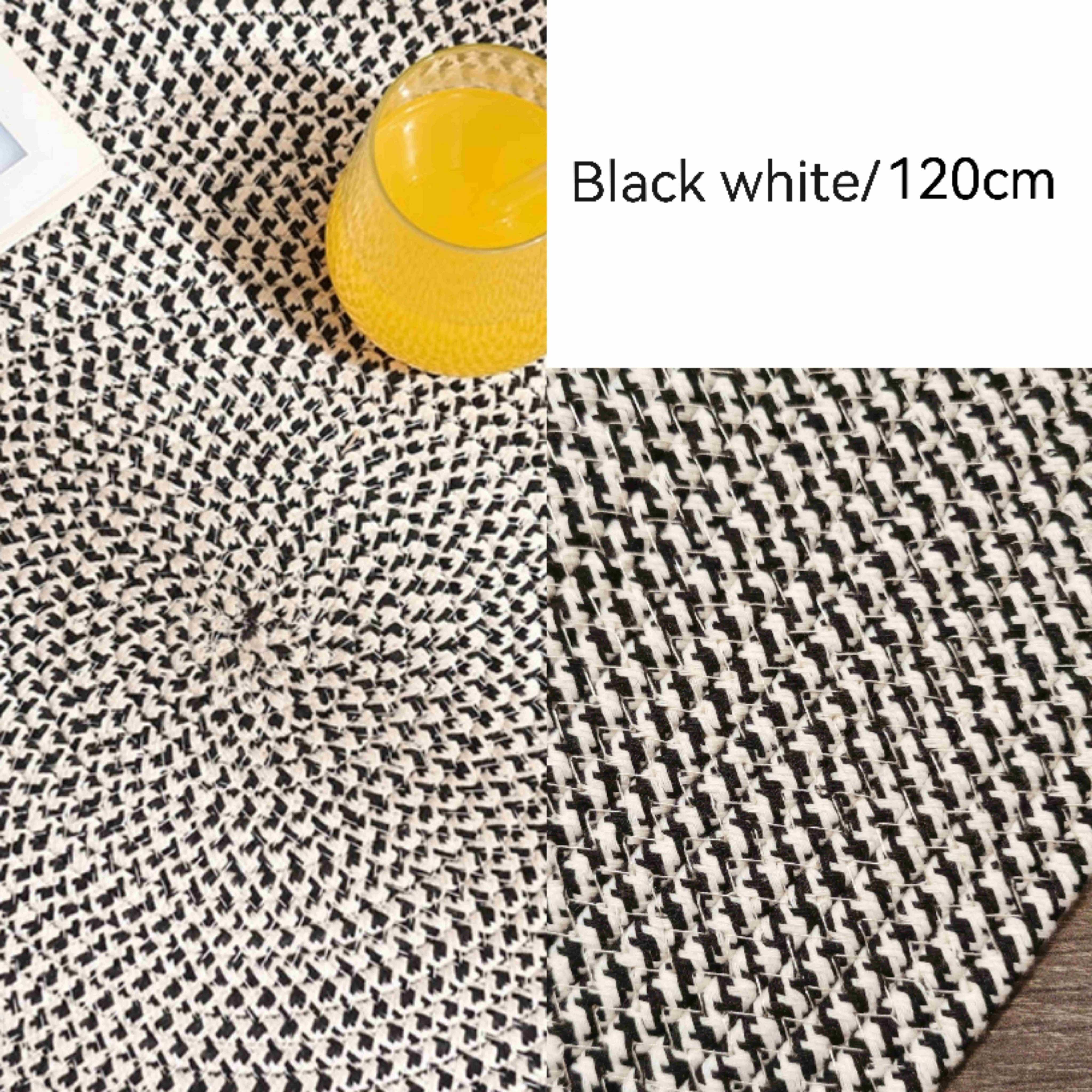 DaVee | Cotton floor mat rope woven round mat 90-120-180cm bedroom mat ...