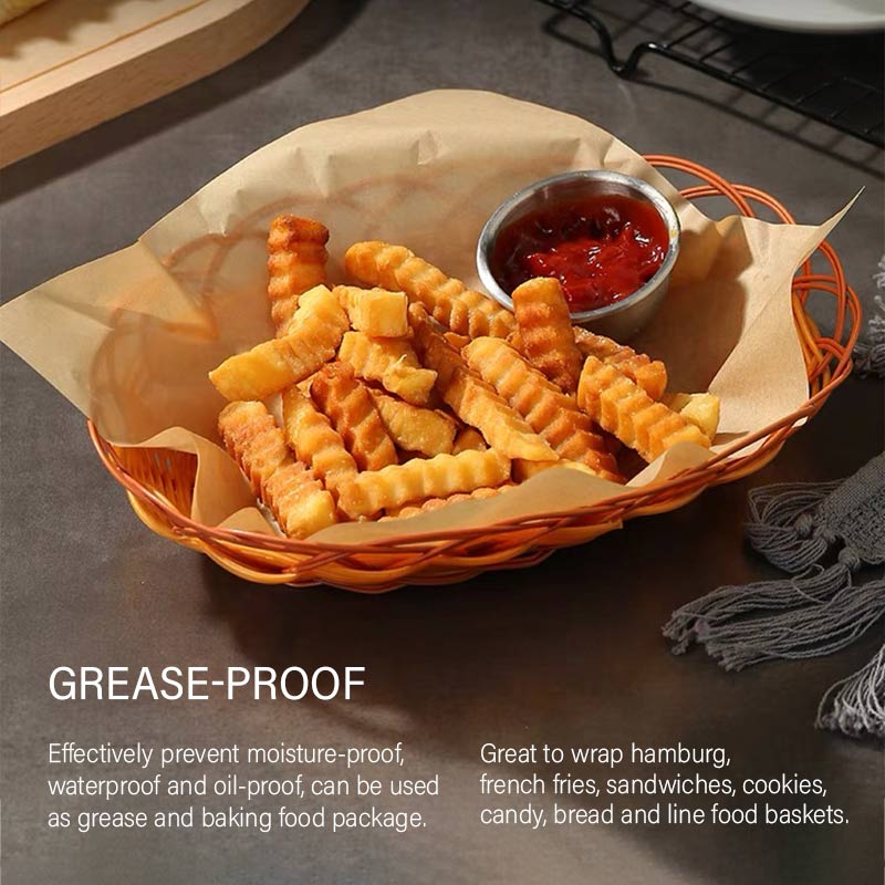 [WHOLESALE] 100PCS Grease Proof Burger Paper┃Burger Wrap┃Unbleached ...