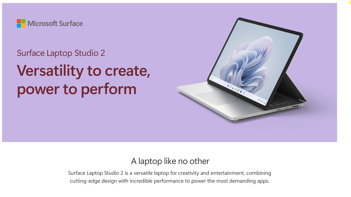 Microsoft Surface よい Laptop Studio スリムペン付き