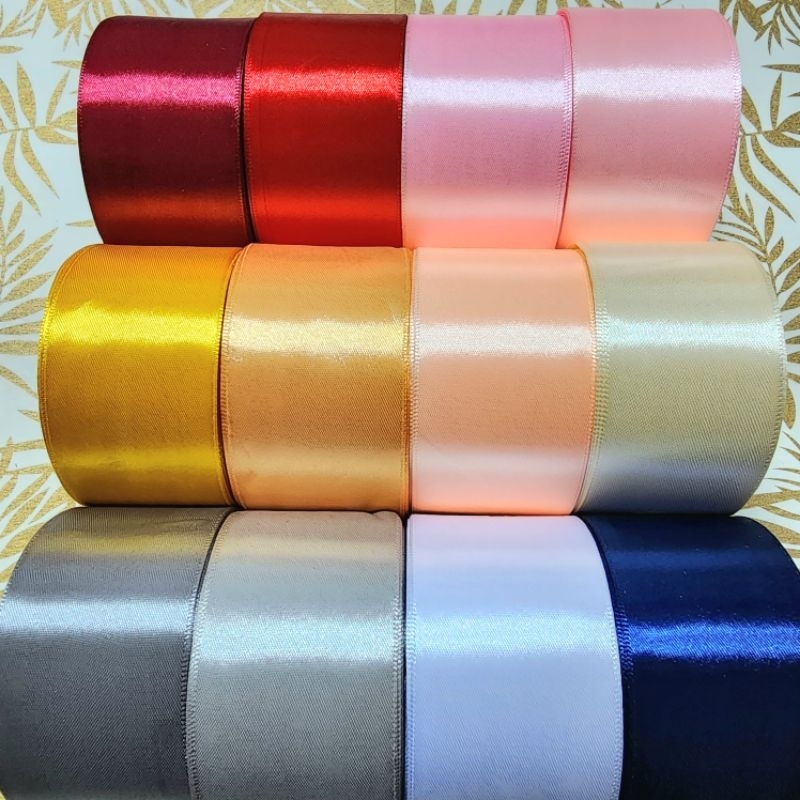 [50 mm x 22.5 Meter/ Roll] [RBN 07] Satin Ribbon | Gift Wrapping Ribbon ...