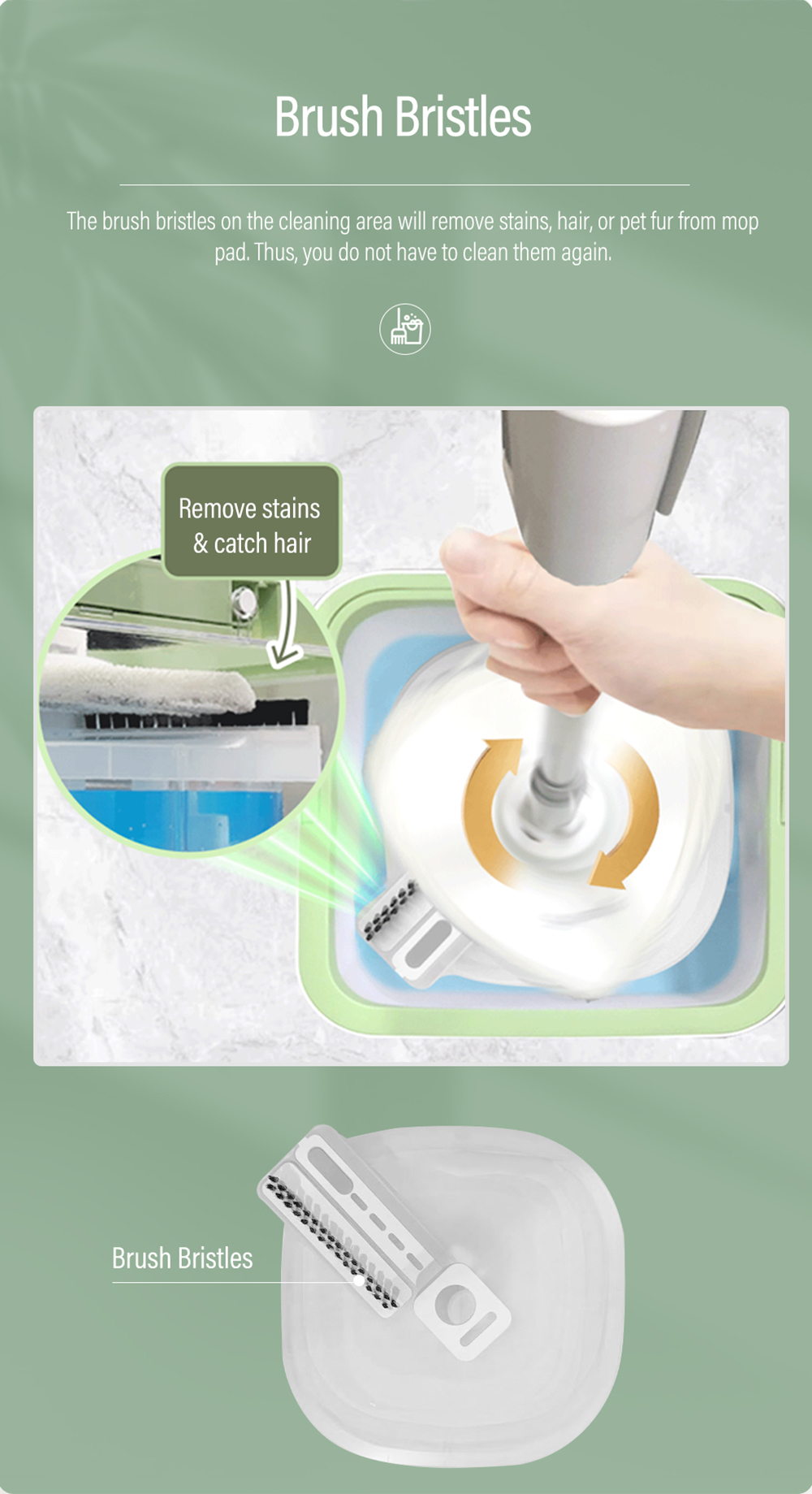 Supamop F104 Extremely Clean Spin Mop Set Clean and Dirty Water ...